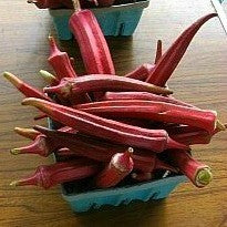 Red Velvet Okra - Southern Heirloom